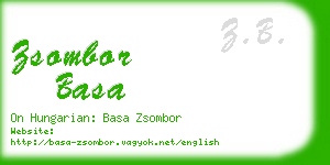 zsombor basa business card